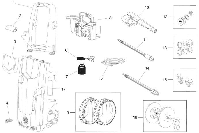 Sears craftsman 5800752850 power washer replacement Parts